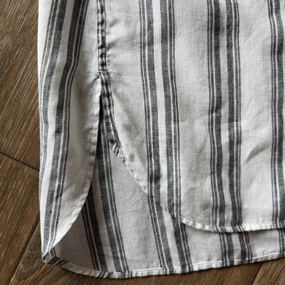 Chico's 100% linen women's no iron button front sleeveless tunic size Chico's 1 - Picture 6 of 8